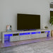 Comodă TV cu lumini LED, gri beton, 260x36,5x40cm - WALTI WALTI
