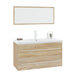 Set mobilier de baie, 3 piese, stejar sonoma - WALTI WALTI