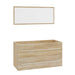 Set mobilier de baie, 3 piese, stejar sonoma - WALTI WALTI