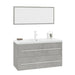 Set mobilier de baie, 3 piese, gri beton - WALTI WALTI