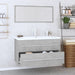 Set mobilier de baie, 3 piese, gri beton - WALTI WALTI