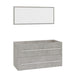 Set mobilier de baie, 3 piese, gri beton - WALTI WALTI