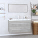 Set mobilier de baie, 3 piese, gri beton - WALTI WALTI