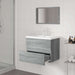 Set de mobilier de baie, gri sonoma, lemn prelucrat - WALTI WALTI