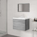 Set de mobilier de baie, gri sonoma, lemn prelucrat - WALTI WALTI