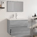 Set de mobilier de baie, gri sonoma, lemn prelucrat - WALTI WALTI