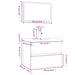 Set de mobilier de baie, gri sonoma, lemn prelucrat - WALTI WALTI