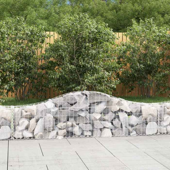 Coș gabion arcuit, 200x30x40/60 cm, fier galvanizat - WALTI WALTI