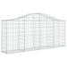 Coș gabion arcuit 200x30x80/100 cm fier galvanizat - WALTI WALTI