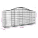 Coș gabion arcuit 200x30x80/100 cm fier galvanizat - WALTI WALTI