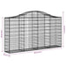 Coș gabion arcuit 200x30x100/120 cm fier galvanizat - WALTI WALTI