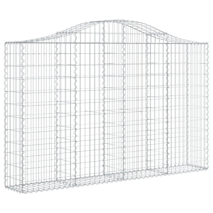 Coș gabion arcuit 200x30x120/140 cm fier galvanizat WALTI