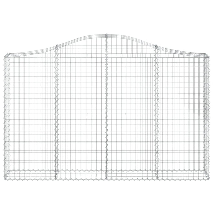 Coș gabion arcuit 200x30x120/140 cm fier galvanizat WALTI