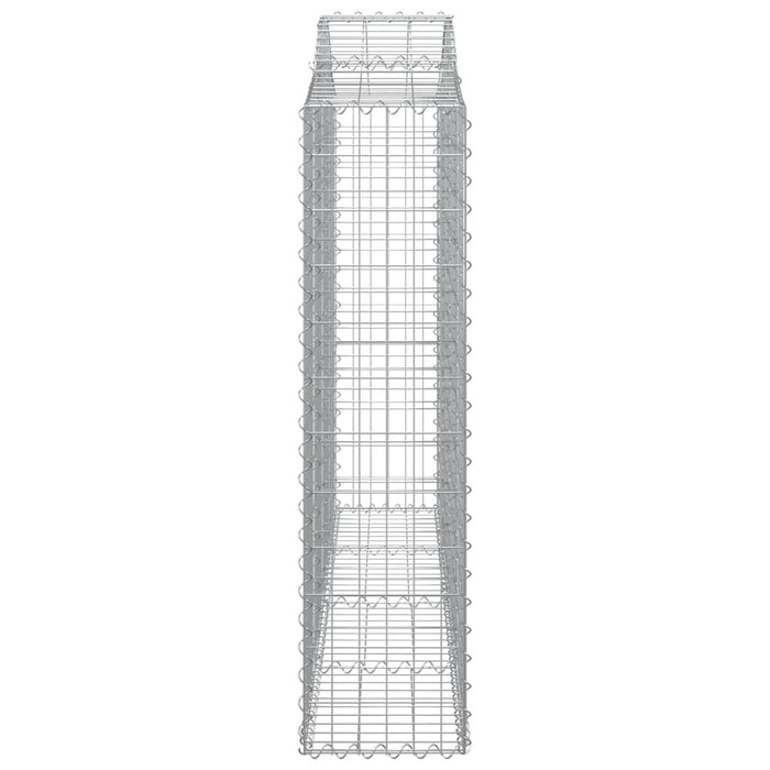 Coș gabion arcuit 200x30x120/140 cm fier galvanizat WALTI