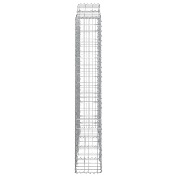 Coș gabion arcuit, 200x30x180/200cm, fier galvanizat - WALTI WALTI