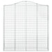 Coș gabion arcuit 200x30x200/220 cm fier galvanizat - WALTI WALTI