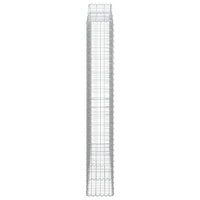 Coș gabion arcuit 200x30x200/220 cm fier galvanizat - WALTI WALTI