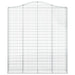 Coș gabion arcuit, 200x30x220/240, fier galvanizat - WALTI WALTI