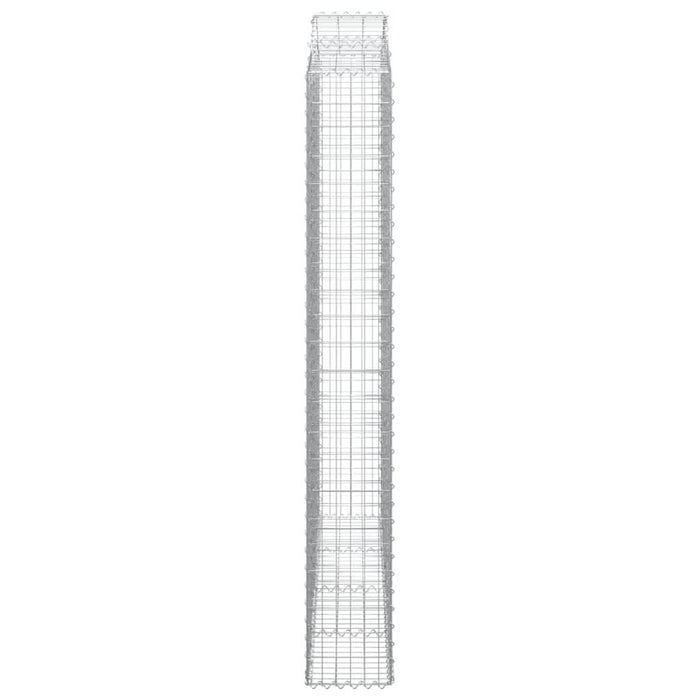 Coș gabion arcuit, 200x30x220/240, fier galvanizat - WALTI WALTI