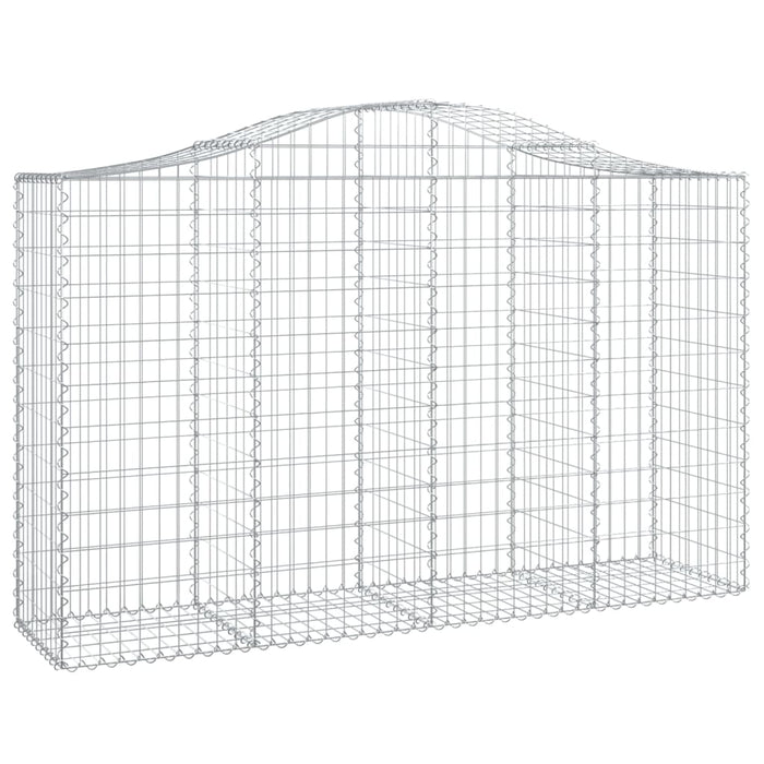Coș gabion arcuit 200x50x120/140 cm fier galvanizat - WALTI WALTI