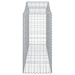 Coș gabion arcuit 200x50x120/140 cm fier galvanizat - WALTI WALTI