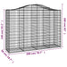 Coș gabion arcuit, 200x50x140/160 cm, fier galvanizat - WALTI WALTI