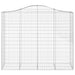 Coș gabion arcuit, 200x50x160/180 cm, fier galvanizat - WALTI WALTI