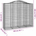 Coș gabion arcuit, 200x50x160/180 cm, fier galvanizat - WALTI WALTI