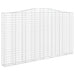Coș gabion arcuit 400x30x220/240 cm fier galvanizat - WALTI WALTI