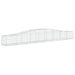 Coș gabion arcuit 400x50x40/60 cm fier galvanizat - WALTI WALTI