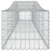 Coș gabion arcuit 400x50x40/60 cm fier galvanizat - WALTI WALTI