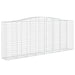 Coș gabion arcuit, 400x50x160/180 cm, fier galvanizat - WALTI WALTI