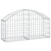 Coș gabion arcuit, 100x30x40/60 cm, fier galvanizat - WALTI WALTI