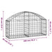 Coș gabion arcuit, 100x30x40/60 cm, fier galvanizat - WALTI WALTI