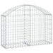 Coș gabion arcuit, 100x30x60/80 cm, fier galvanizat - WALTI WALTI