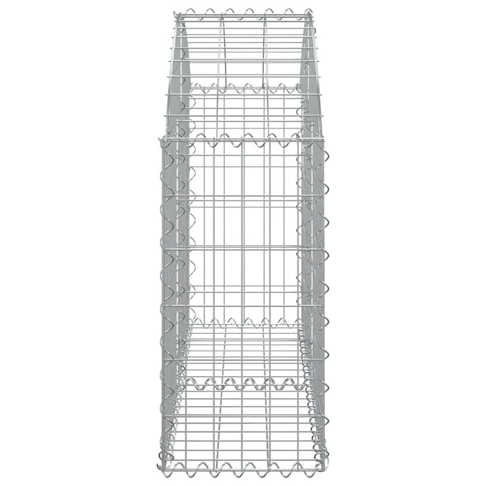 Coș gabion arcuit, 100x30x60/80 cm, fier galvanizat - WALTI WALTI