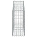 Coș gabion arcuit, 100x30x60/80 cm, fier galvanizat - WALTI WALTI