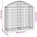 Coș gabion arcuit, 100x30x80/100 cm, fier galvanizat - WALTI WALTI