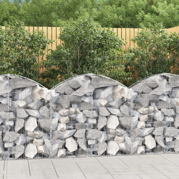 Coș gabion arcuit, 100x30x80/100 cm, fier galvanizat - WALTI WALTI