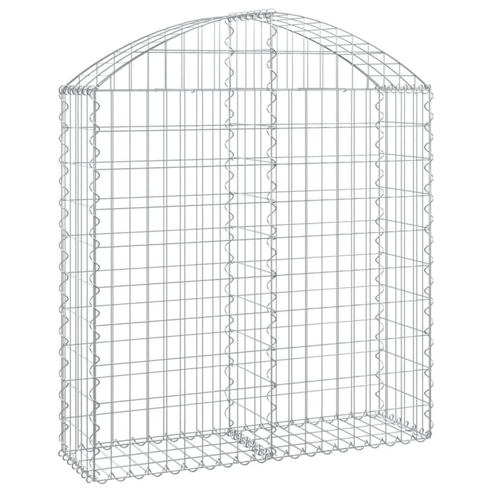 Coș gabion arcuit, 100x30x100/120 cm, fier galvanizat - WALTI WALTI
