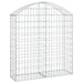 Coș gabion arcuit, 100x30x100/120 cm, fier galvanizat - WALTI WALTI