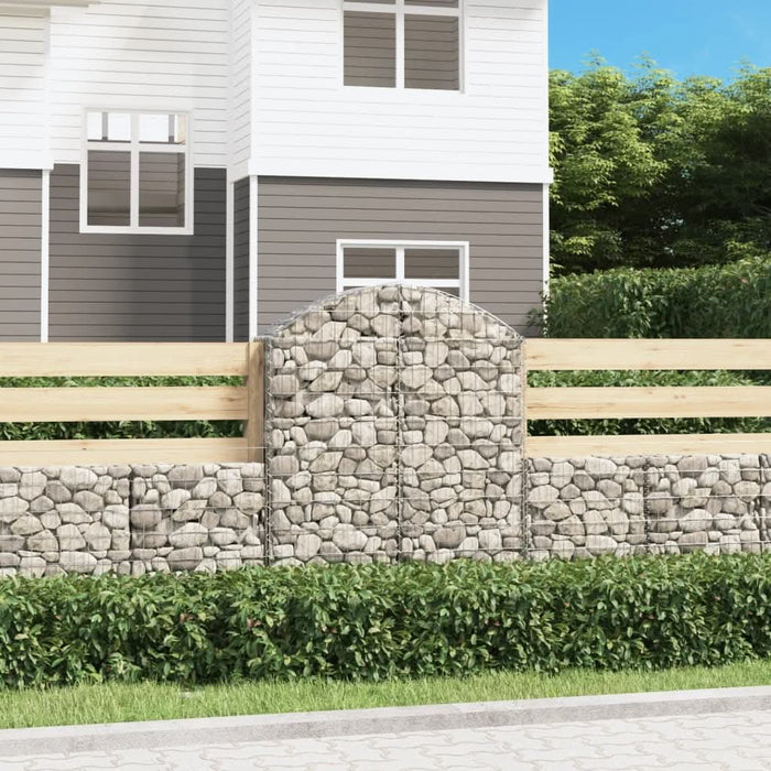 Coș gabion arcuit, 100x30x120/140 cm, fier galvanizat - WALTI WALTI