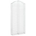 Coș gabion arcuit, 100x30x220/240 cm, fier galvanizat - WALTI WALTI