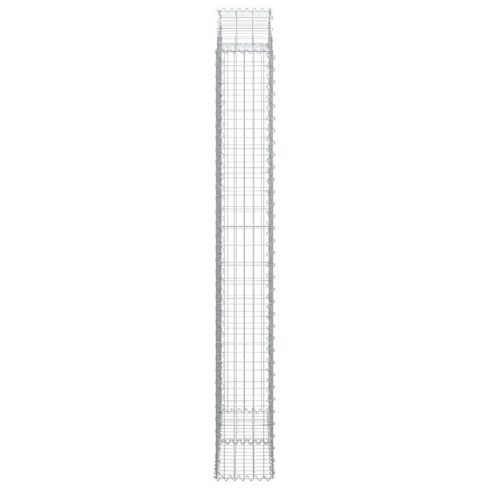 Coș gabion arcuit, 100x30x220/240 cm, fier galvanizat - WALTI WALTI