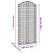 Coș gabion arcuit, 100x30x220/240 cm, fier galvanizat - WALTI WALTI
