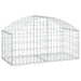 Coș gabion arcuit, 100x50x40/60 cm, fier galvanizat - WALTI WALTI