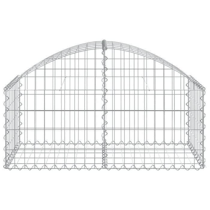 Coș gabion arcuit, 100x50x40/60 cm, fier galvanizat - WALTI WALTI