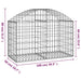 Coș gabion arcuit, 100x50x60/80 cm, fier galvanizat - WALTI WALTI