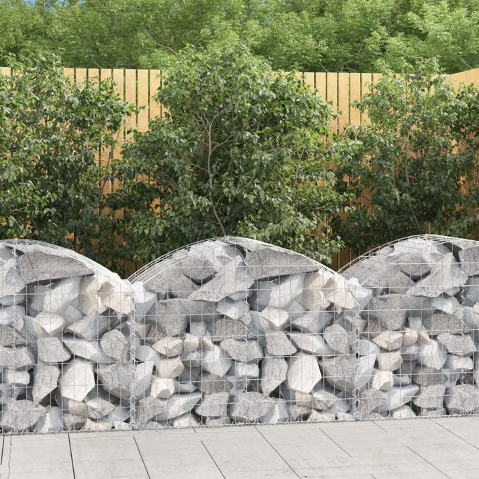 Coș gabion arcuit, 100x50x60/80 cm, fier galvanizat - WALTI WALTI