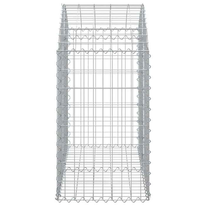 Coș gabion arcuit, 100x50x80/100 cm, fier galvanizat - WALTI WALTI